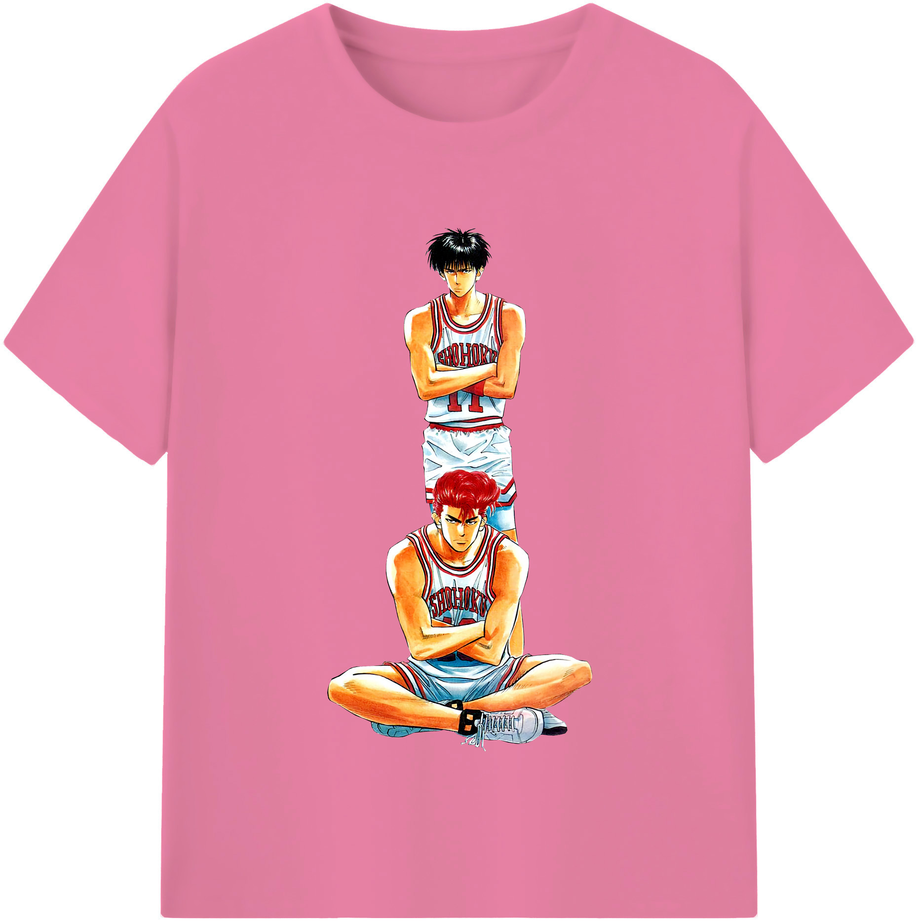 SLAM DUNK／スラムダンク 綿100％半袖Tシャツ（フロントプリント）
